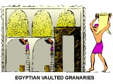 Grain stores in Egypt, from an ancient Egyptian picture